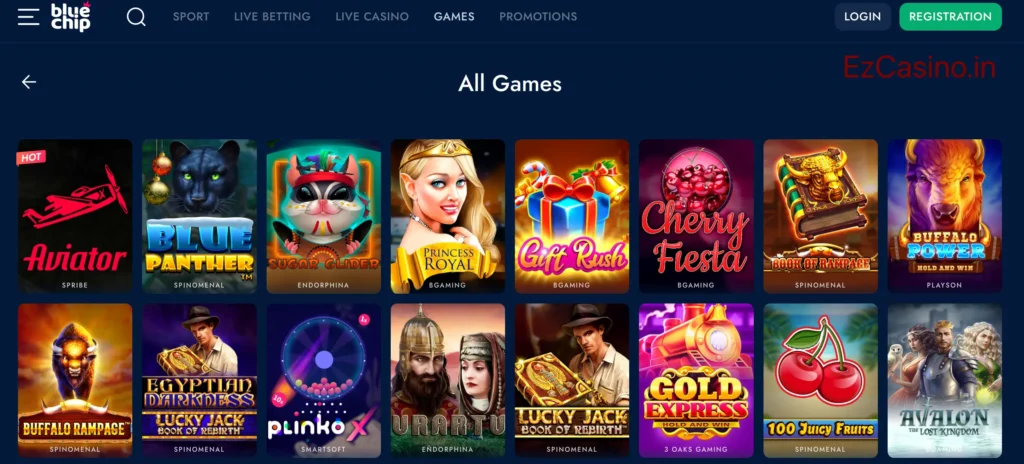 Blue Chip Casino Games in 2023