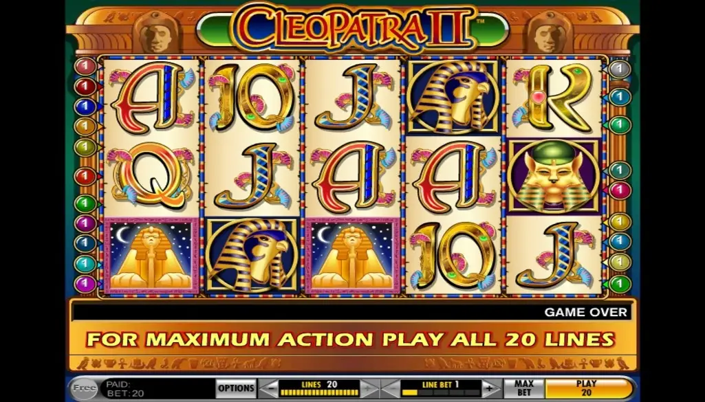 Overview of Cleopatra 2 Slot Machine