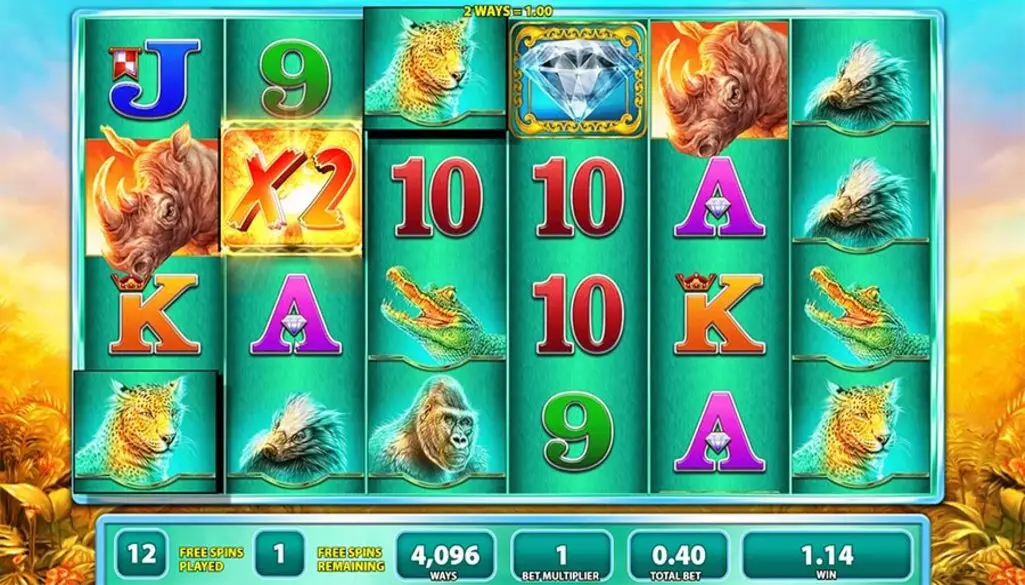 Bonuses and Special Features of Raging Rhino Slot